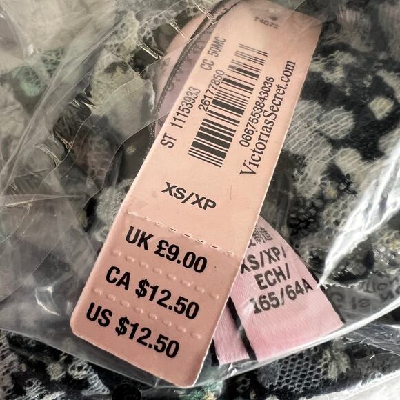 LOT 3 VICTORIA'S SECRET Floral Lace Hip hugger Panty w/ Tags, XS - Picture 5 of 9